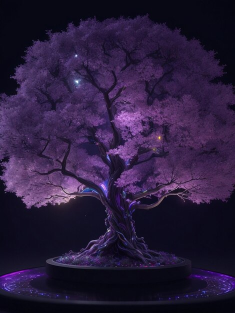 Beautiful dreamy cherry blossom tree from heavenly clouds