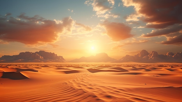 beautiful dune in golden light