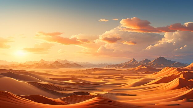 beautiful dune in golden light