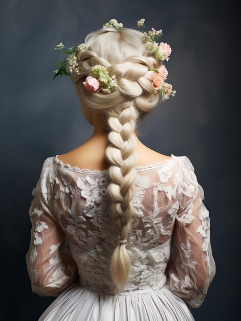 Прекрасная голландская корова корона прическа для невесты свадьбы прическа события