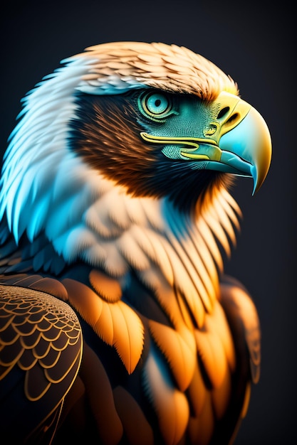 Beautiful Eagle bird generated Ai