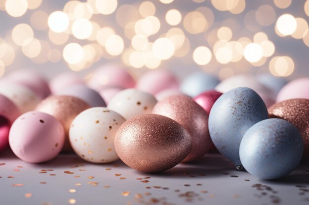 Beautiful easter pastel light background perfect for spring and easter themed designs