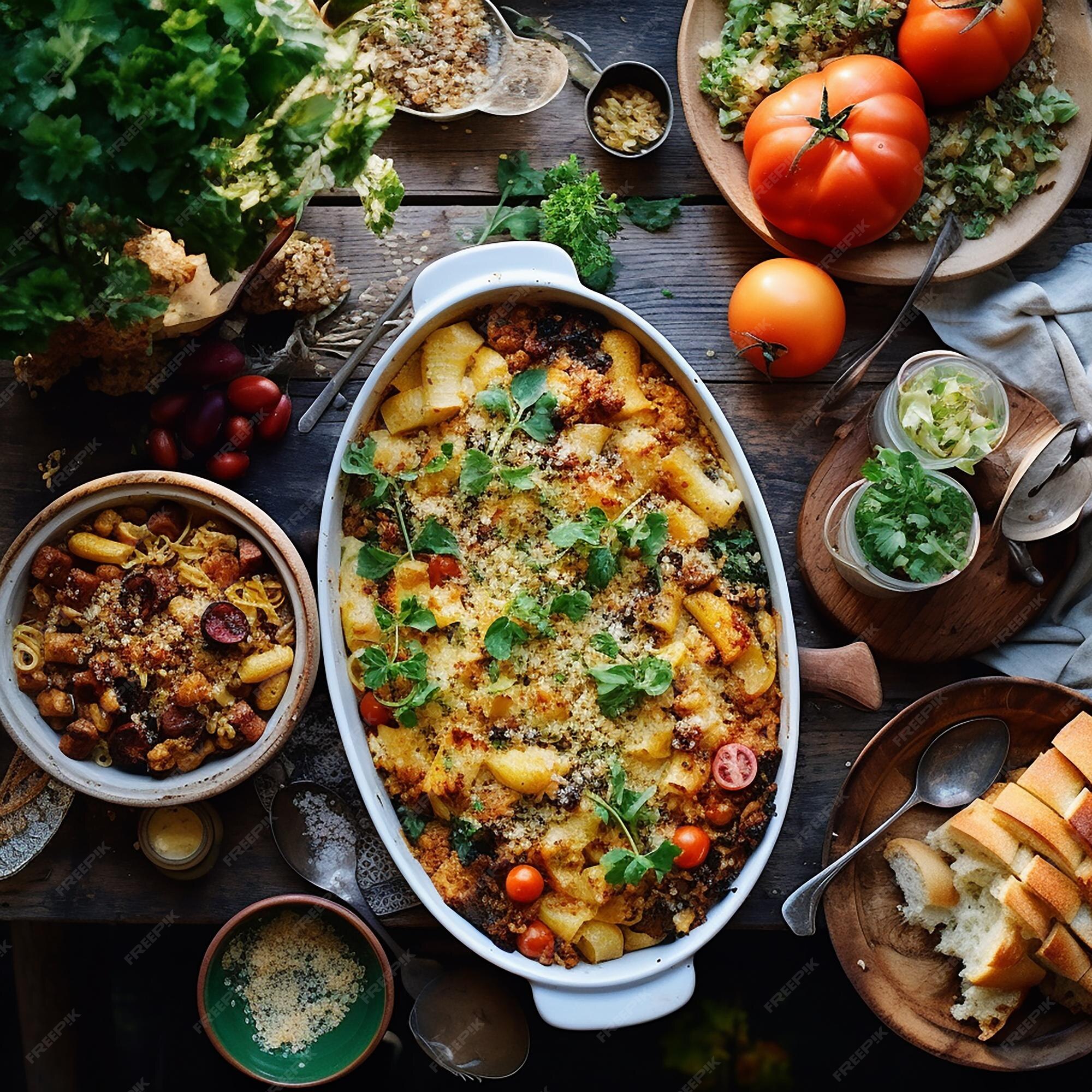 Premium AI Image | Beautiful Easy Potluck Dishes