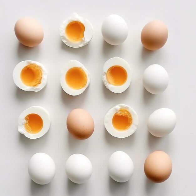 beautiful eggs composition background