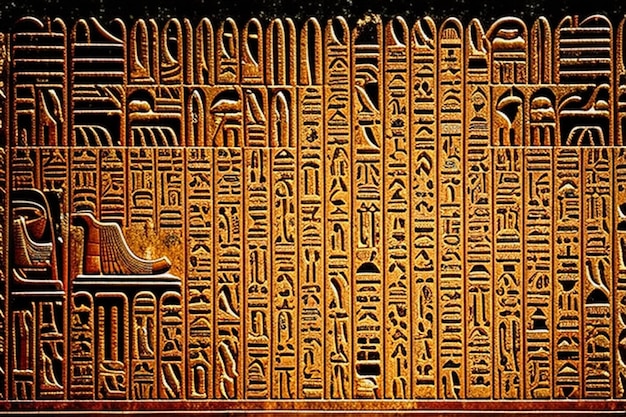 beautiful Egyptian hieroglyphics