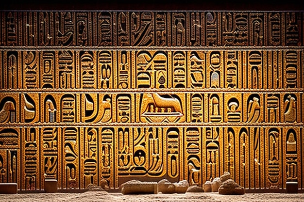 beautiful Egyptian hieroglyphics