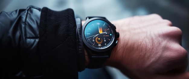 A Beautiful Elegant Closeup Wristwatch Concept