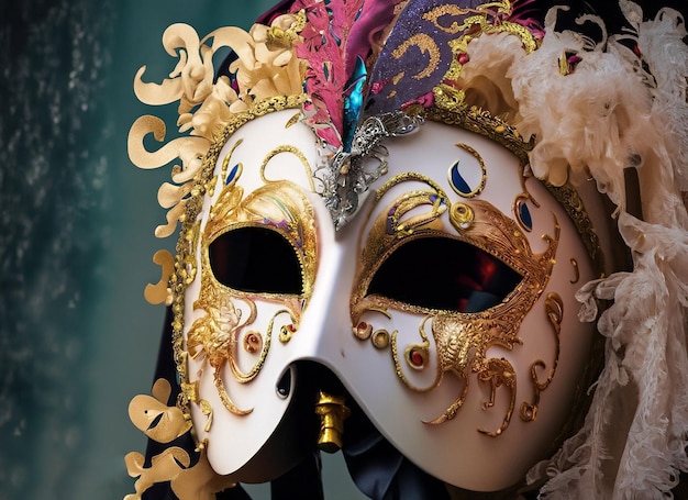 Beautiful elegant venetian mask