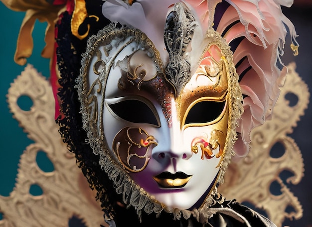 Beautiful elegant venetian mask