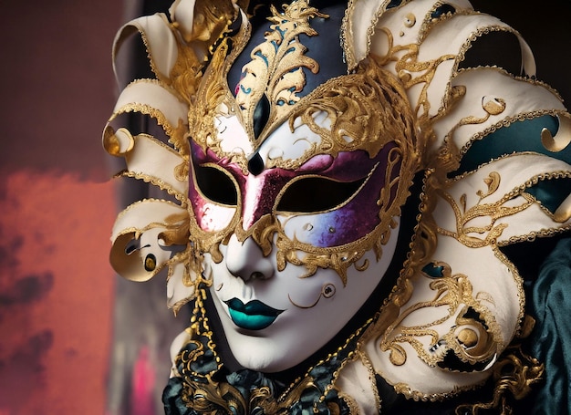 Beautiful elegant venetian mask