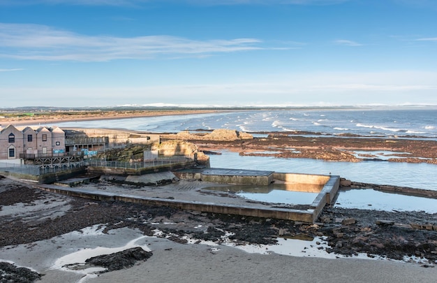 Beautiful embankment of the city of St Andrews on the shore