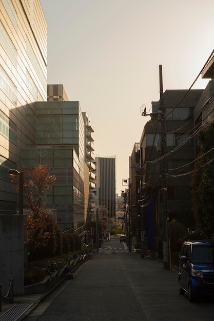 Photo beautiful empty japan street