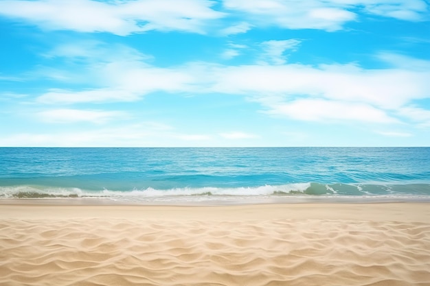 Beautiful empty tropical beach and sea landscape background