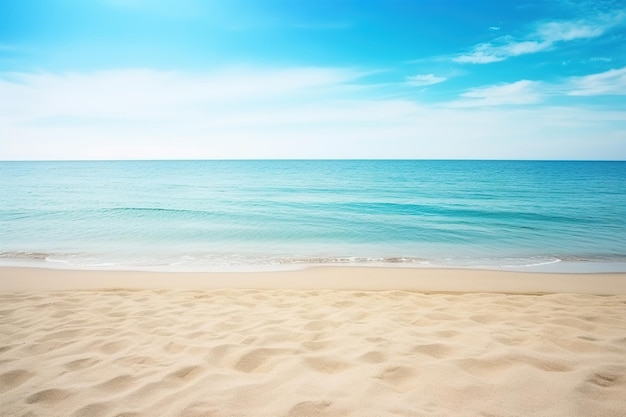 Beautiful empty tropical beach and sea landscape background