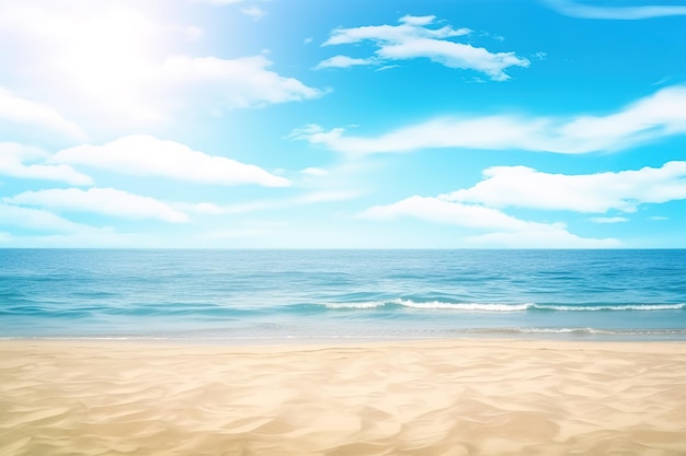 Beautiful empty tropical beach and sea landscape background