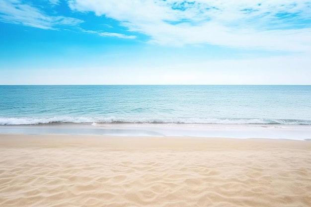 Beautiful empty tropical beach and sea landscape background