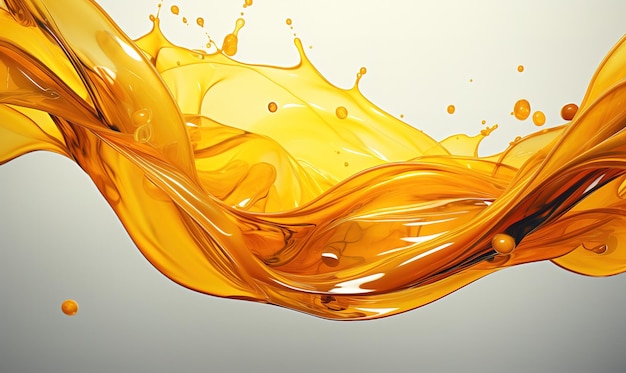 Beautiful engine oil splashes