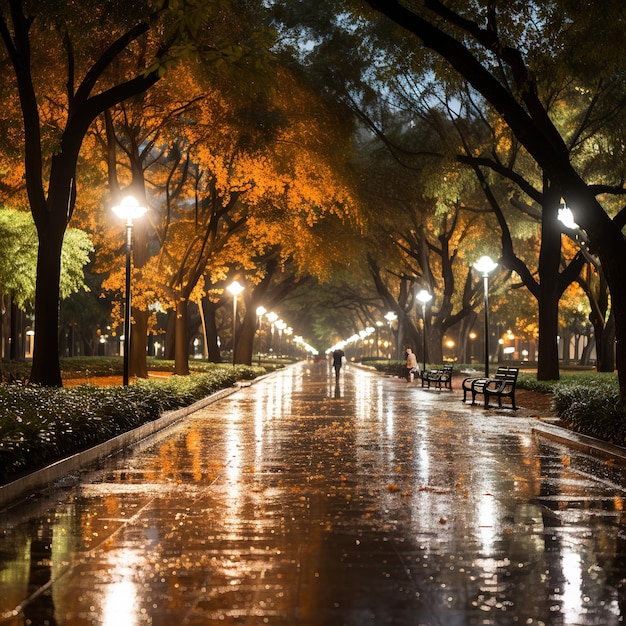 雨季の世界の美しい環境