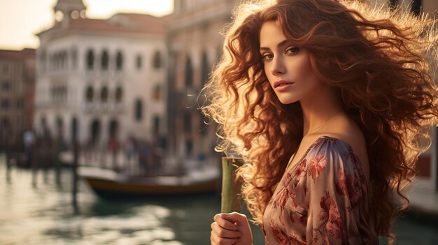 Photo beautiful european girl