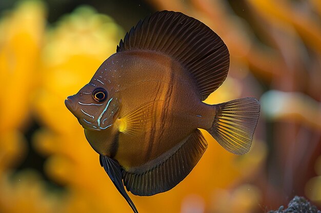 Beautiful exotic colorful fish