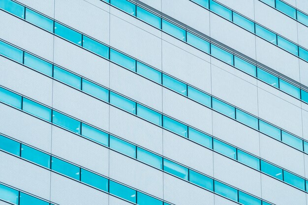 Beautiful exterior building with glass window pattern textures