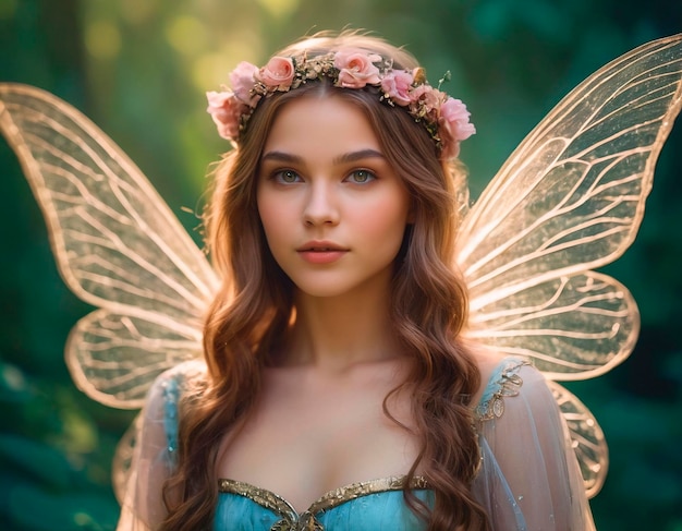 Photo beautiful fairy girl