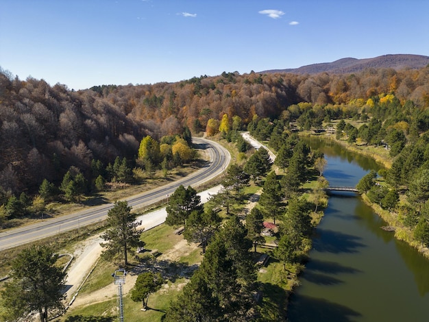 Beautiful fall scene in Domanic Kutahya Turkiye