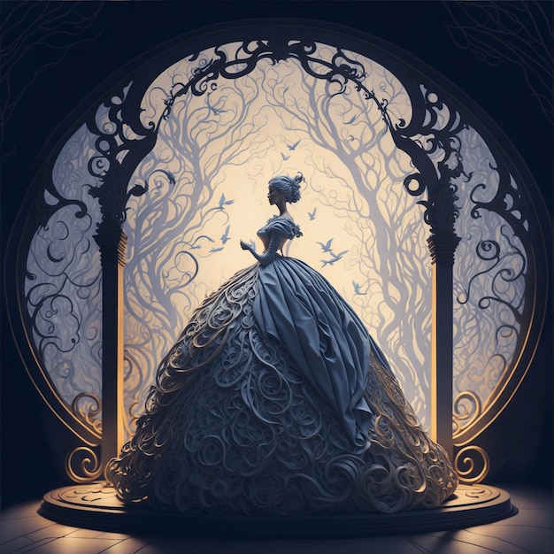 beautiful fancy fairy tale princess