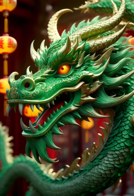 Beautiful fantasy dragon Year of the Dragon according to the eastern horoscope