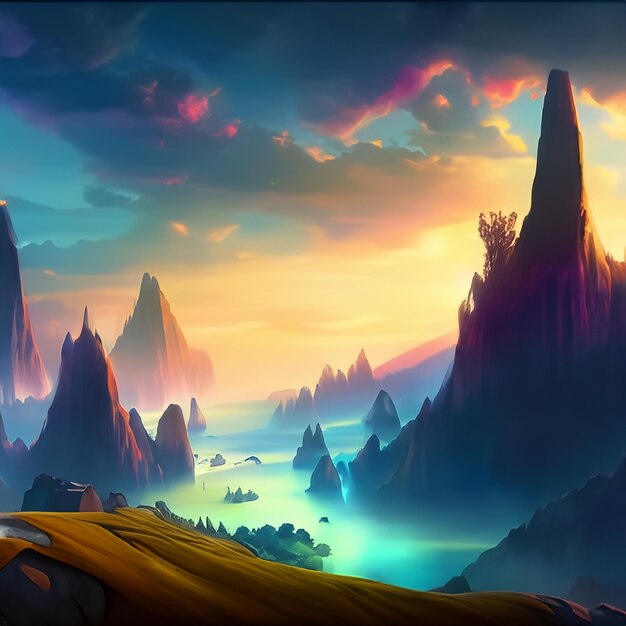 A beautiful fantasy landscape