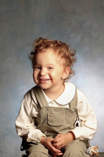 Beautiful female child studio portrait