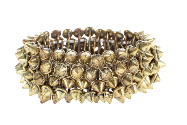 Beautiful female copper bracelet with studs