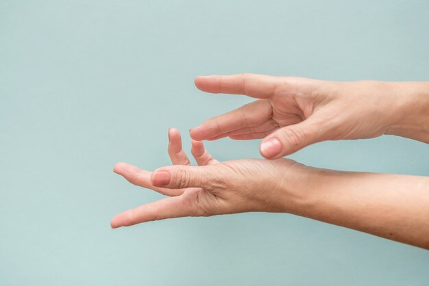 Beautiful female hands. Caring for and caring for female hands.