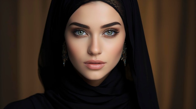 Premium AI Image | A beautiful female muslim girl 20 years old europe ...