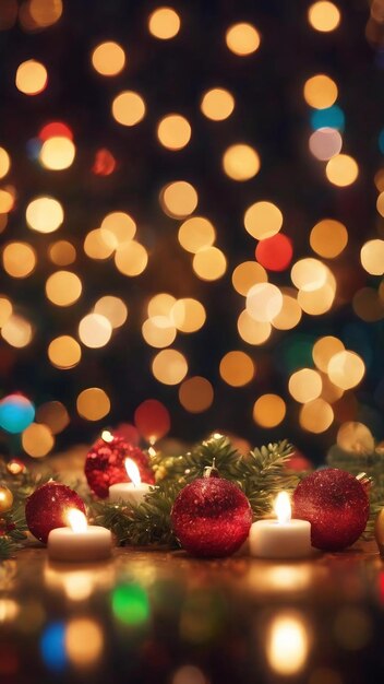 Beautiful festive blurred bokeh