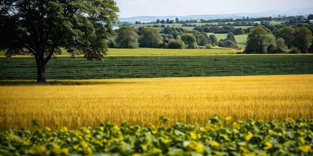 Photo a beautiful field landscape