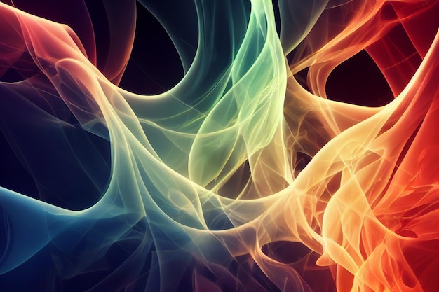 Beautiful fire wallpaper 3D rendering