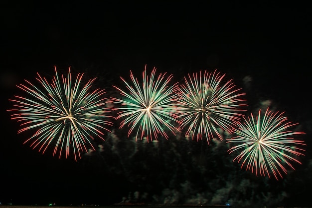 Beautiful firework display for celebration