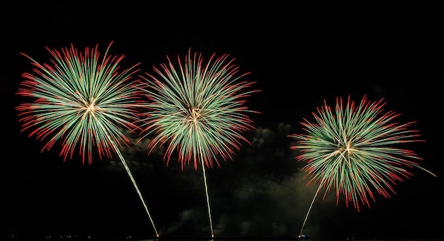 Beautiful firework display for celebration