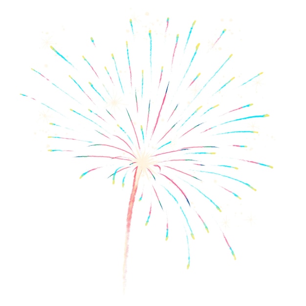 美しい花火のpngデザイン要素を祝うために