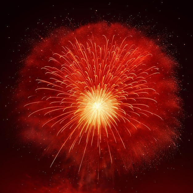 Beautiful fireworks background on sky