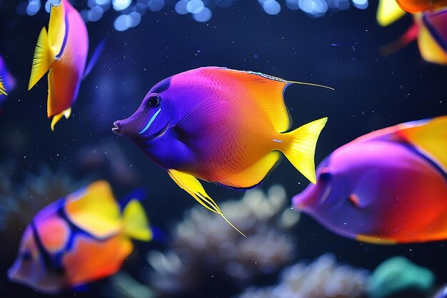 Photo beautiful fish undersea