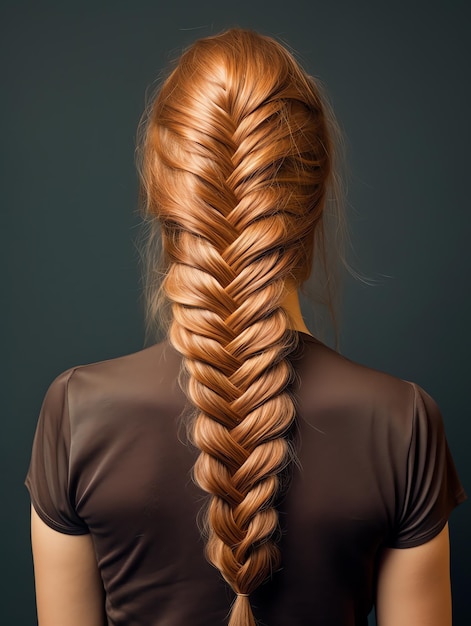 beautiful Fishbone braid hair style