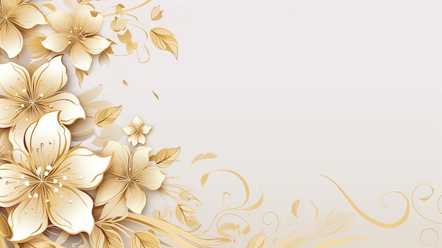 Photo beautiful floral background with intricately decoration