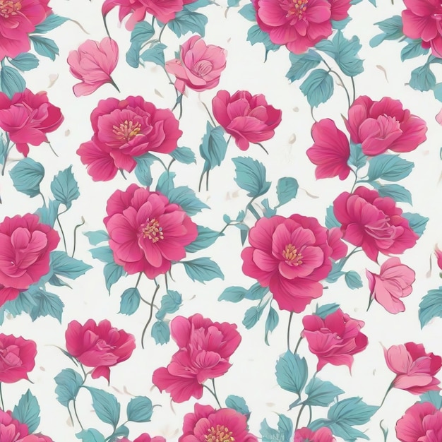 beautiful floral flower seamless pattern background for premium product ai generated