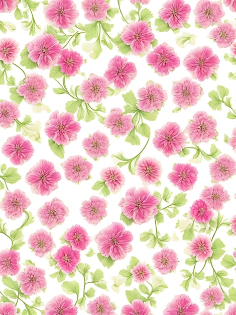 Beautiful floral pattern background with flowers generative ai