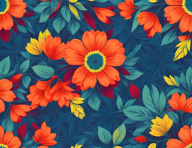 Beautiful floral pattern background