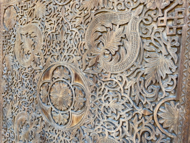 Beautiful floral pattern on a gate