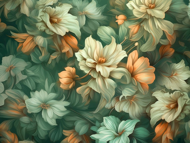 Beautiful floral seamless pattern