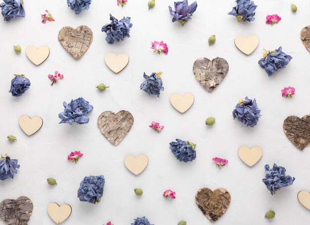 Beautiful floral valentine's day concept